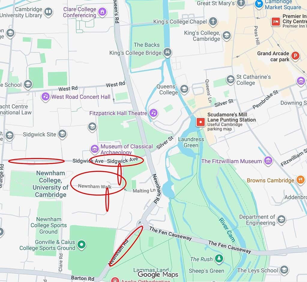Cheapest Cambridge Parking: City centre SouthWest