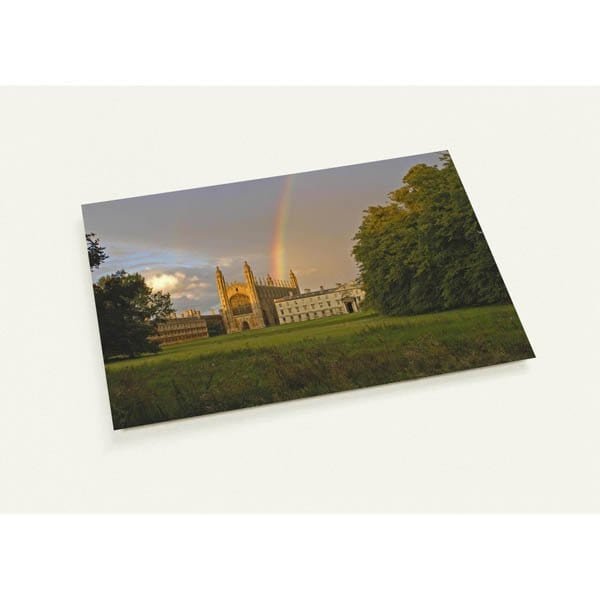 A rainbow over King's College Cambridge