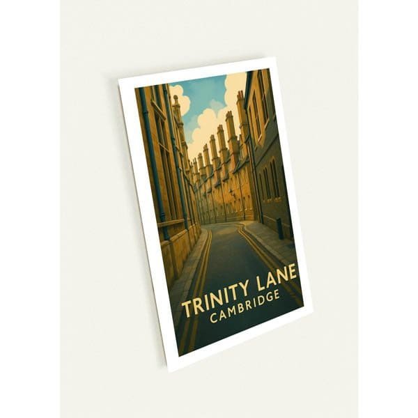 Vintage-style Trinity Lane postcard